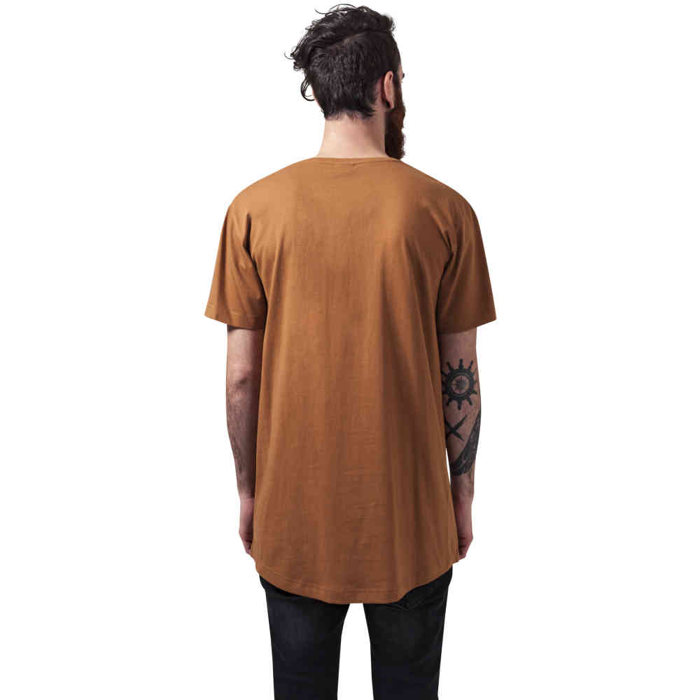 Urban Classics - Shaped Long Herren TShirt - Braun